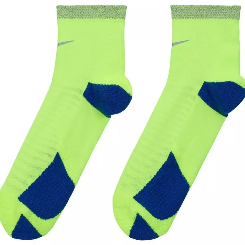 NWT Nike Spark Cushioned Ankle Yellow Running Socks